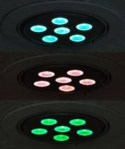 Mehrfarbige LED-Einbauleuchten